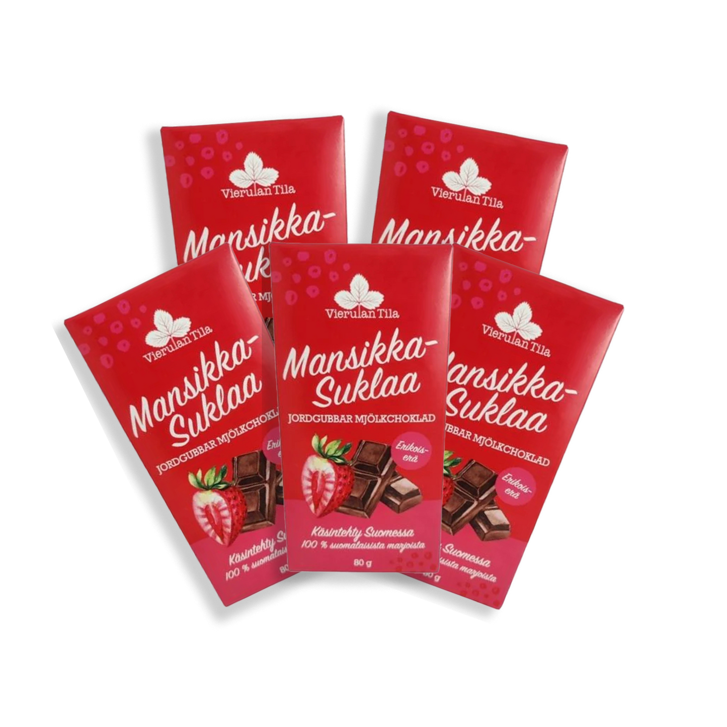 Vierulan Mansikkasuklaa X 5KPL