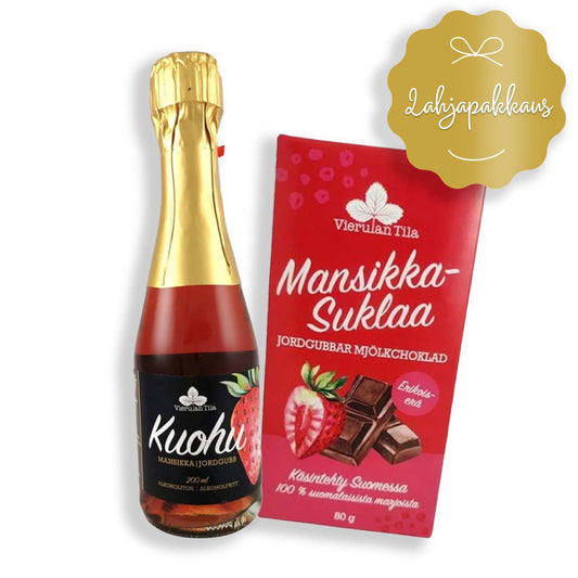 Mansikkakuohu + Mansikkasuklaa, lahjapakkaus