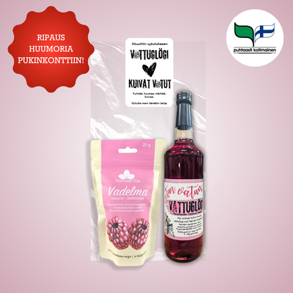 MarjaMuijat:Vatun Vatun Vattuglögi ja Kuivat Vatut -lahjapussi