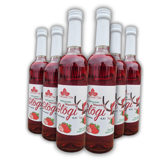 Vierulan Mansikkaglögi 6pullon paketti